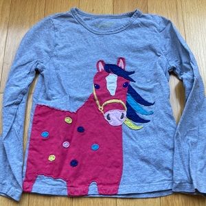 Mini Boden horse tee shirt